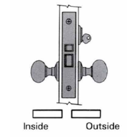 Baldwin Fail Safe Handlesets Venetian Bronze 6051.112.R