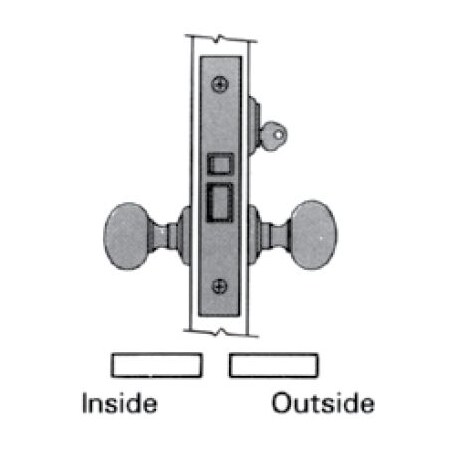 Baldwin Fail Secure Handlesets Oil Rubbed Bronze 6053.102.RLS