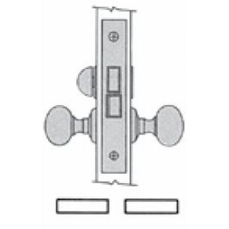 Baldwin Privacy Handlesets Unlacquered Brass 6055.031.LLS