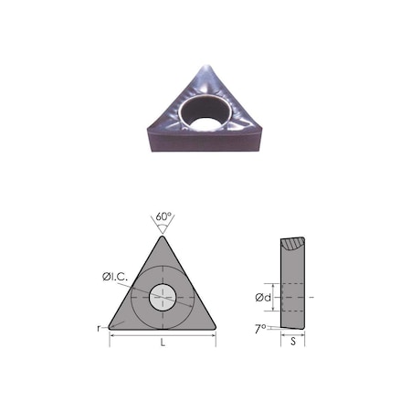 Hhip TCGX 21.52 LH Carbide Insert For Aluminum 6057-0112