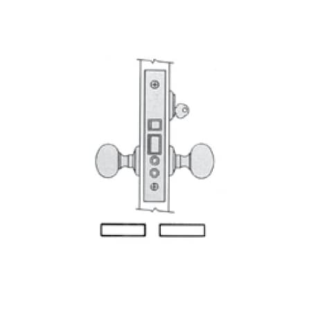 Baldwin Corridor Office Handlesets Lifetime Brass 6060.003.R