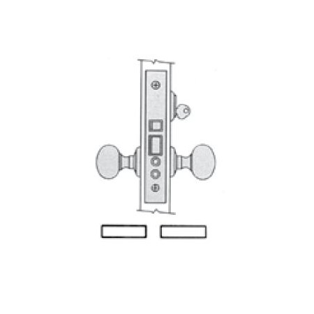 Baldwin Corridor Office Handlesets Lifetime Bright Nickel 6060.055.RLS