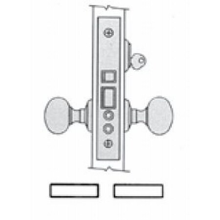 Baldwin Corridor Office Handlesets Lifetime Satin Nickel 6060.056.R