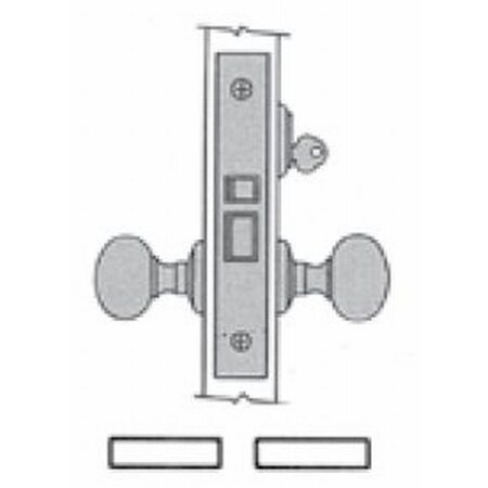 Baldwin Utility Room Handlesets Antique Brass 6065.050.LLS