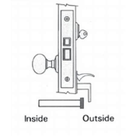Baldwin Utility Room Handlesets Lifetime Brass 6066.003.L