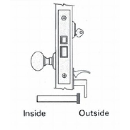 Baldwin Utility Room Handlesets Satin Black 6066.190.R