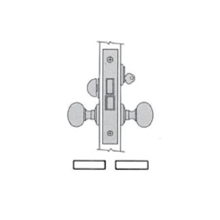 Baldwin Dormitory Handlesets Oil Rubbed Bronze 6070.102.RRLS