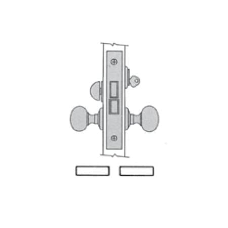 Baldwin Dormitory Handlesets Venetian Bronze 6070.112.RRLS