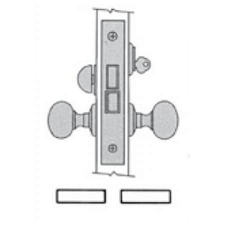 Baldwin Dormitory Handlesets Bright Chrome 6070.260.LR