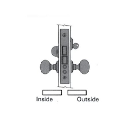 Baldwin Entry Handlesets Lifetime Brass 6075.003.RLSDT