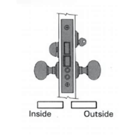 Baldwin Entry Handlesets Lifetime Brass 6075.003.RRLS