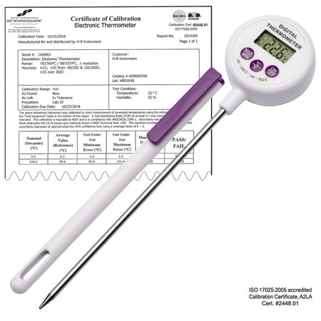 Bel-Art Calibrated Electronic SS Stem, Meter B60900-1700