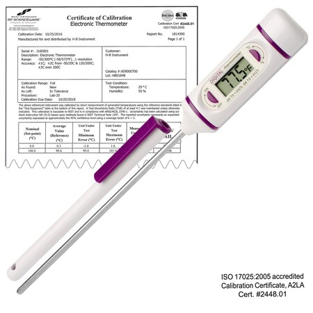 Bel-Art Products Electronic Thermometer Blunt Tip -50/2 60900-2100