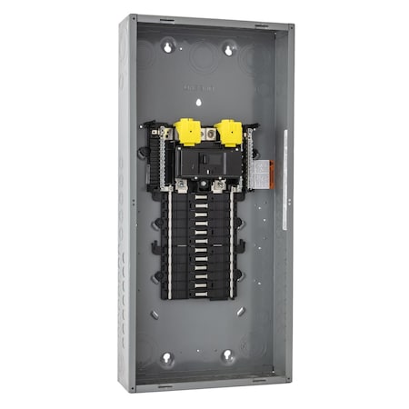 Square D Load Center, QO, 32 Spaces, 125A, 120/240V AC, Main Circuit Breaker, 1 Phase QO132M125P