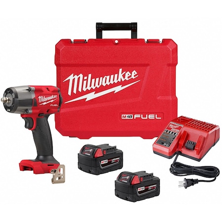 Milwaukee Tool M18 FUEL Cordless 3/8 in Mid-Torque Impact Wrench w/ Friction Ring Kit 2960-22