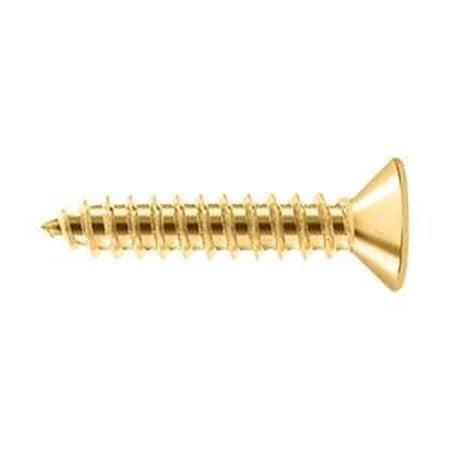 Deltana #10, Wood Screw, Brass SCWB1010CR003.BG