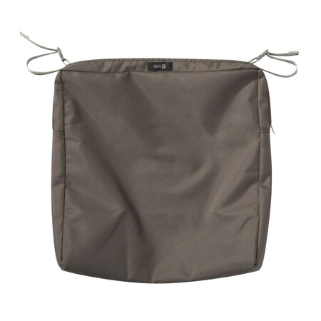 Classic Accessories Ravenna Patio Cushion Slipcover, Dark Taupe, 19" 60-422-015101-RT