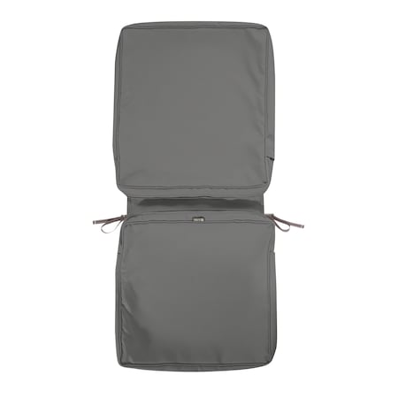 Classic Accessories Montlake FadeSafe Chair Cushion Cover, Light Charcoal, 44"LX20"WX3"T 60-438-010801-RT