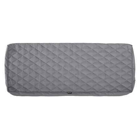 Classic Accessories Montlake Quilted Cushion Slipcover, Grey, 54"x18"x3" 60-449-011001-RT