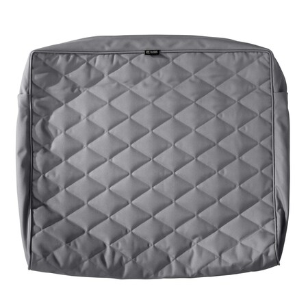 Classic Accessories Montlake Quilted Cushion Slipcover, Grey, 25"x22"x4" 60-455-011001-RT