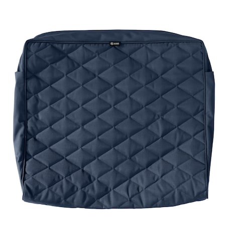Classic Accessories Montlake Quilted Cushion Slipcover, Navy, 21"x20"x4" 60-486-015501-RT