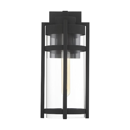 Nuvo Tofino - 1-Light - Medium Lantern - Textured Black Finish with Clear Glass 60/6572