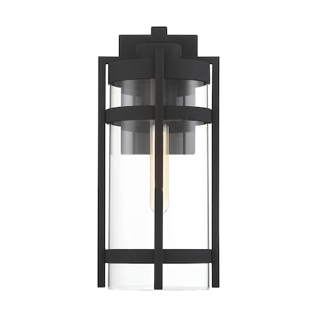 Nuvo Tofino - 1-Light - Large Lantern - Textured Black Finish with Clear Glass 60/6573