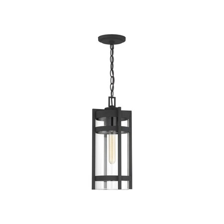 Nuvo Tofino - 1-Light - Hanging Lantern - Textured Black Finish with Clear Glass 60/6574