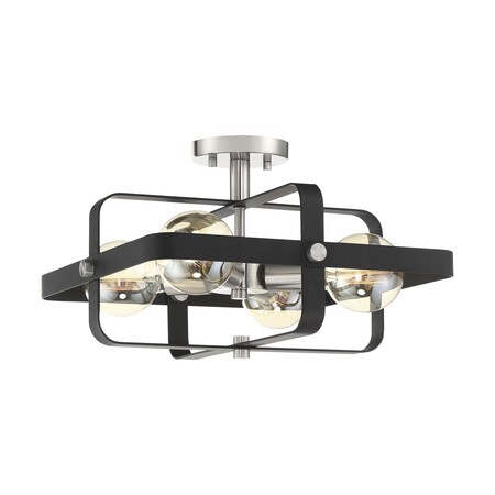 Nuvo Fixture, Flush Mount, Incandescent, 60W,  60/6624