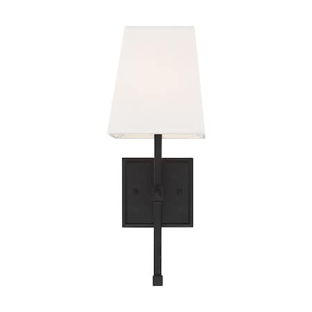 Nuvo Highline 1-Light Vanity - Aged Bronze Finish with White Linen Shade 60/6709