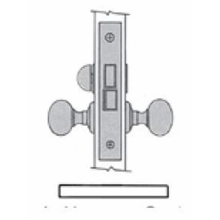 Baldwin Privacy Handlesets Lifetime Bright Nickel 6100.055.RLS