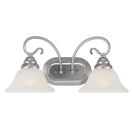 Livex Lighting Coronado 2 Light Brushed Nickel Bath Vanity 6102-91