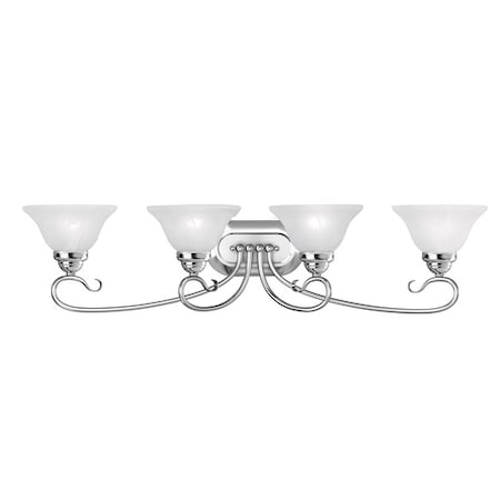 Livex Lighting Coronado 4 Light Polished Chrome Bath Va 6104-05