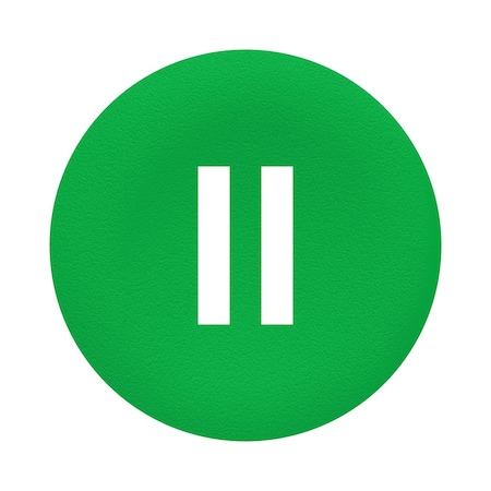 Schneider Electric Green cap marked II for circular pushbutton, 22 ZBA336