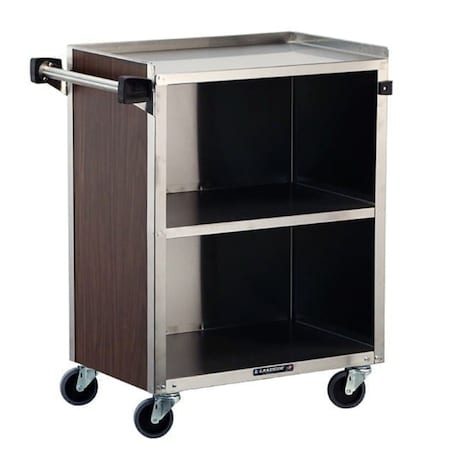 Lakeside Stainless Steel Enclosed Bussing Cart, 3 Shelf, 300 lb Capacity 610
