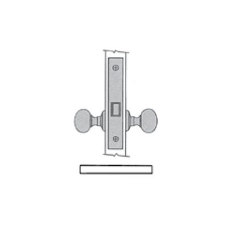 Baldwin Passage Handlesets Antique Brass 6110.050.LRLS