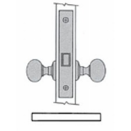 Baldwin Passage Handlesets Satin Black 6110.190.RRLS