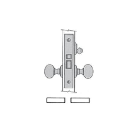 Baldwin Classroom Handlesets Lifetime Brass 6130.003.L