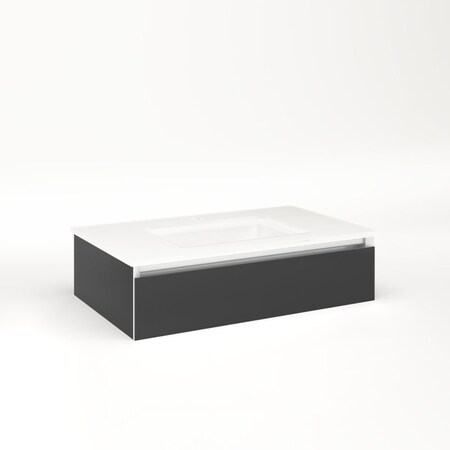 Robern Cartesian, 30X7.5X18, Plumb Smoke Screen VM30H1D18P24N