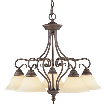 Livex Lighting Coronado 5 Light Imperial Bronze Chandelier 6135-58