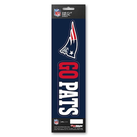 Fanmats NFL New England Patriots Team Slogan Decal Sticker Pack 61385