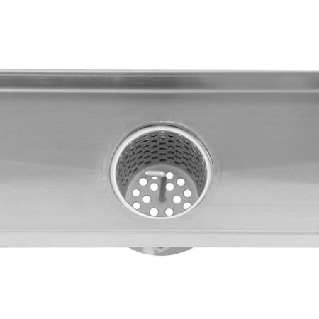 Oatey Designline 32 in. Stainless Steel Linear Shower Drain Square Grate DLS2320R2