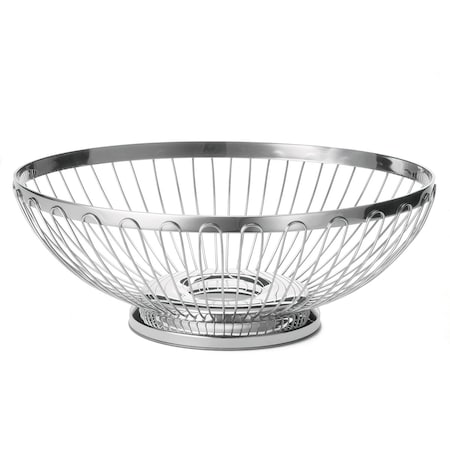 Tablecraft Regent Oval Basket, SS, 11"X8.25"X3.75" 6176