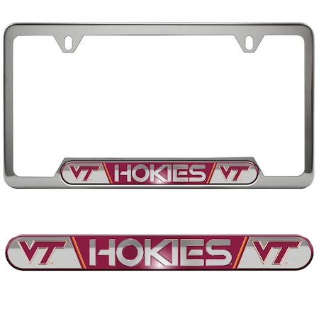Fanmats Virginia Tech Embossed License Plate Frame 61995