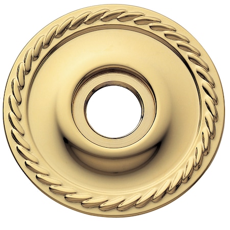 Baldwin Passage Pair Rosettes Unlacquered Brass 5004.031