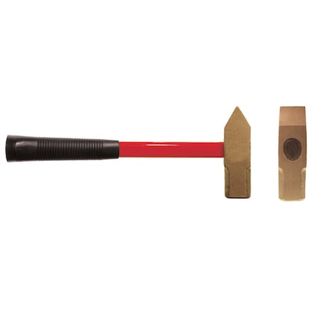 Cs Unitec Non Sparking Hammer, Cross Peen, 2.5 lb, Aluminum Bronze EX102U-0250A