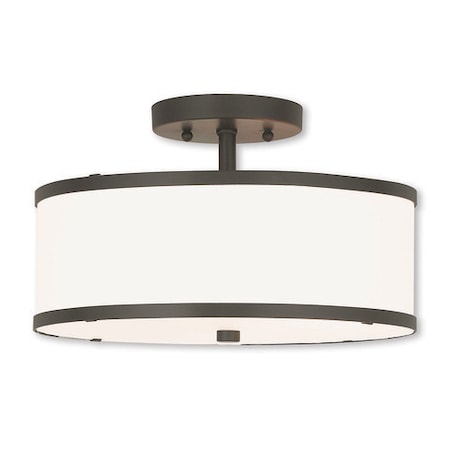 Livex Lighting Park Ridge 2 Light Bronze Ceiling Mount 62627-07