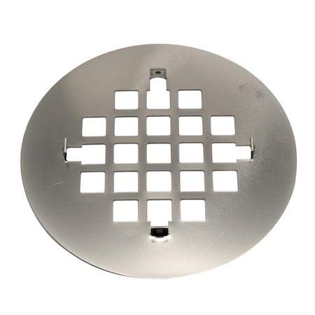 Oatey Floor Snap-Tite Designer Finish Strainer, 4-1/4" Pipe Dia., Stainless Steel 42017