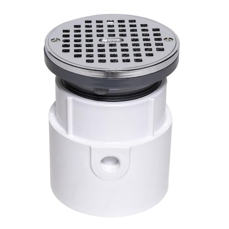 Oatey Adjustable Drain Base General Purpose Adjustable Drain Base, 4" Pipe Dia., PVC 72098