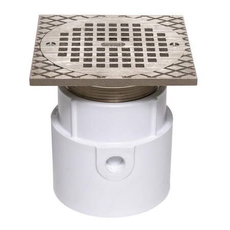 Oatey Adj PVC Pipefit 4", 6"Rd Nic Str 72298